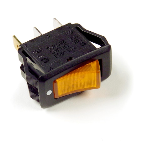 Rocker Switch, On/Off, Amber, 20A MPN:82-1902