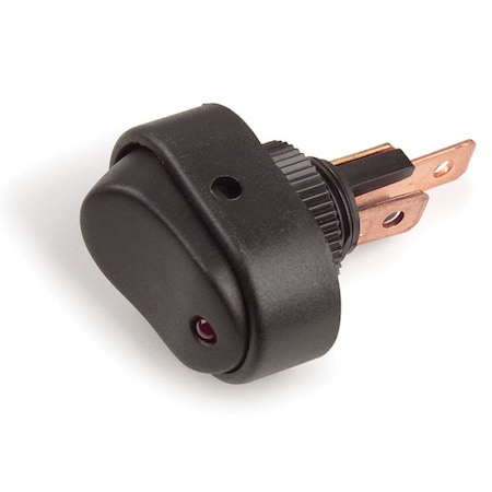 Rocker Switch, 3 Blade, Green, 30A, 1/2