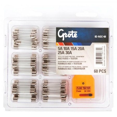 Glass Fuse, Agc Assortment MPN:82-AGC-60