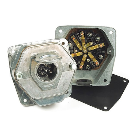 Socket w/20A Circuit Breaker, 7-Way MPN:82-0850