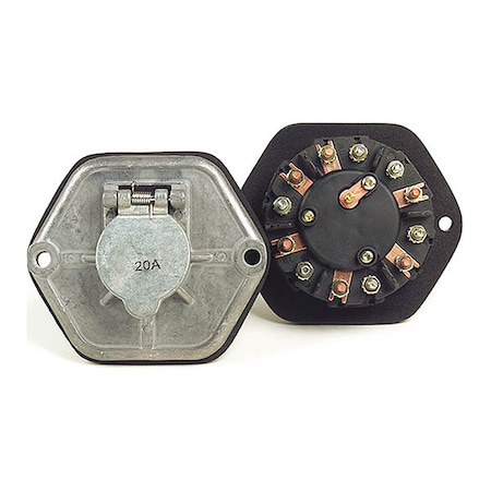 Socket w/20A Breakers, 7-Pole MPN:82-0855