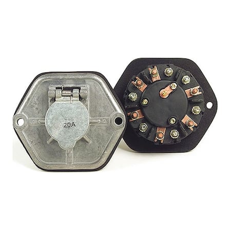 Socket w/30A Breakers, 7-Pole MPN:82-0856