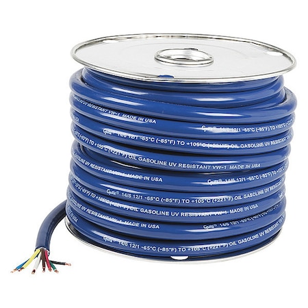 Cable, Low Temp, 7 Cond, 6/14, 1/12, 100 ft. MPN:82-5827