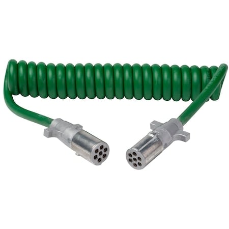 Coiled Power Cord, Green MPN:87100