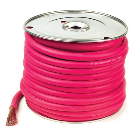 Welding Cable, Red, 6Ga, 25 ft. Spool MPN:82-6732