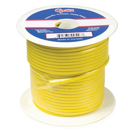 Primary Wire, GPT, 10 AWG, Copper, Yellow, PVC Jacket, Stranded MPN:87-5011