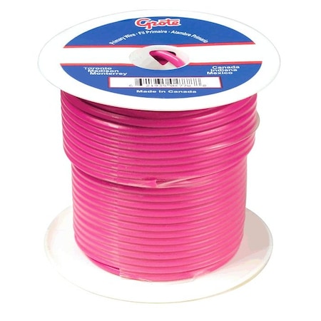Primary Wire, GPT, 16 AWG, Copper, Pink, PVC Jacket, Stranded MPN:87-8014