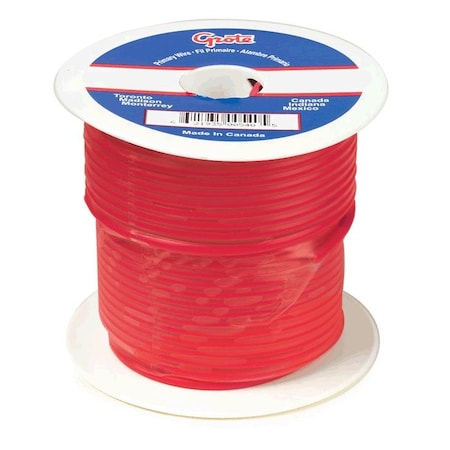 Primary Wire, GPT, 10 AWG, Copper, Red, PVC Jacket, Stranded MPN:88-5000