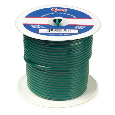 Primary Wire, GPT, 12 AWG, Copper, Green, PVC Jacket, Stranded MPN:88-6006