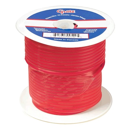 Primary Wire, GPT, 6 AWG, Copper, Red, PVC Jacket, Stranded MPN:89-3000