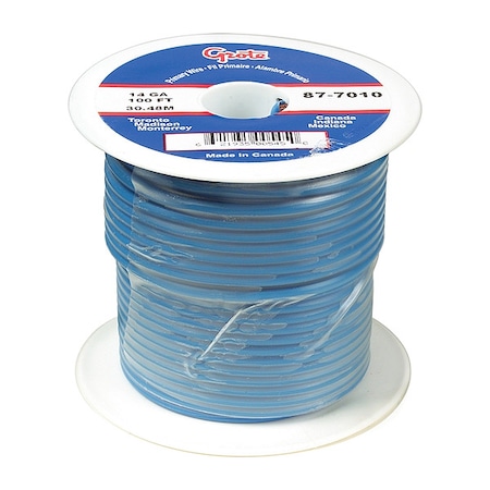 Primary Wire, GPT, 10 AWG, Copper, Blue, PVC Jacket, Stranded MPN:89-5010