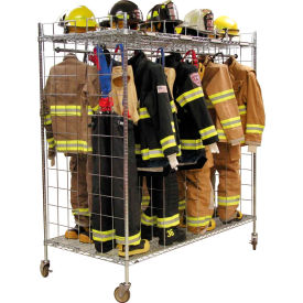 Ready Rack® 6 Section Dbl Sided Mobile Gear Storage Locker 72