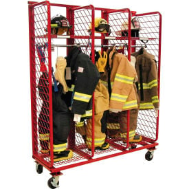 Red Rack™ Mobile Locker w/ Security 3 Sections 63-1/4