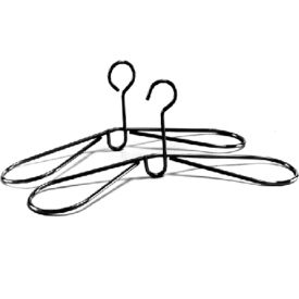 Dry Kwik Coat Hanger With Closed Loop Chrome DKH-C - Pkg Qty 20