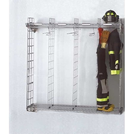 Wall Mounted Ready Rack, Chrome, 21 in D, 78 in H MPN:NTWM-6/18