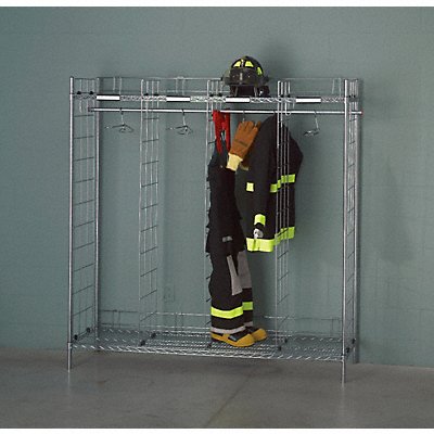 Turnout Gear Rack 2 Side 24 Compartment MPN:FDS-24/18