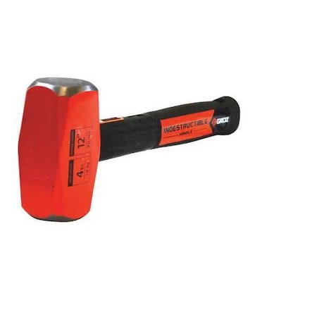 Indestructible Club Hammer, 4 lb., 12