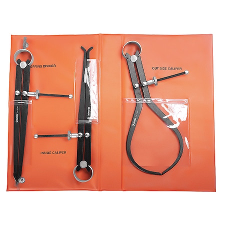 Inside/Outside Caliper Divider Set, 3pcs. MPN:1493