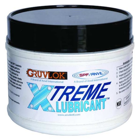 Lubricant, 2.2 lb, Jar, Silicone Base, 400 Degrees F Max Op Temp, White MPN:0390163103