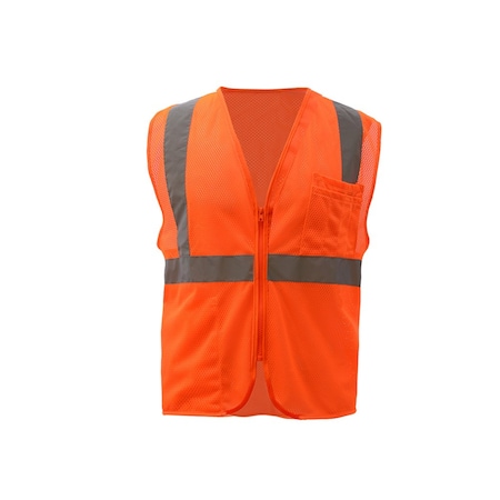 Standard Class 2 Mesh Zipper Safety Vest MPN:1002-MD