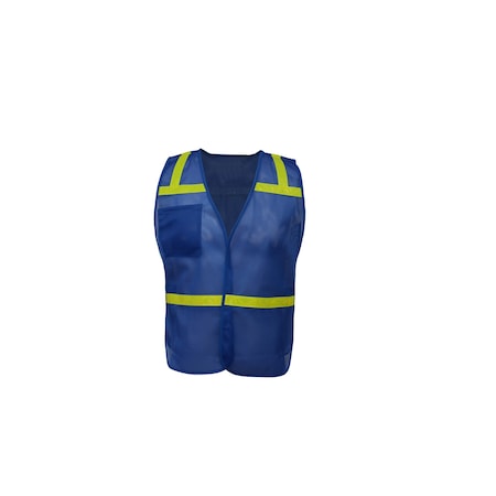 Non Ansi Enhanced Safety Vest, Blue MPN:3123