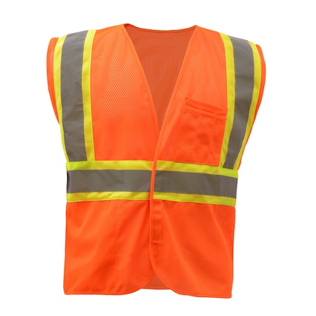 HI-Vis Short Sleeve Polo Shirt, 100% Polyester Birdseye, Lime, 3XL MPN:5003-3XL