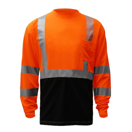 Hi-Vis Two Tone Short Sleeve Shirt, 100% Polyester Birdseye, Lime, 3XL MPN:5009-3XL
