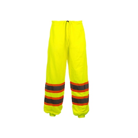 Hi-Vis Two Tone Short Sleeve Shirt, 100% Polyester Birdseye, Lime, M MPN:5009-MD