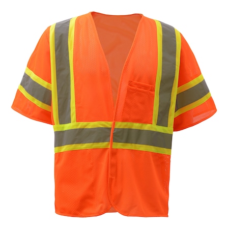 Two Tone Short Sleeve Shirt (Non ANSI), 100% Polyester Birdseye, Black, 5XL MPN:5011-5XL