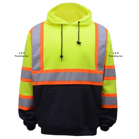 Hi-Vis Two Tone Short Sleeve Shirt, 100% Polyester Birdseye, Lime, 2XL MPN:5111-2XL
