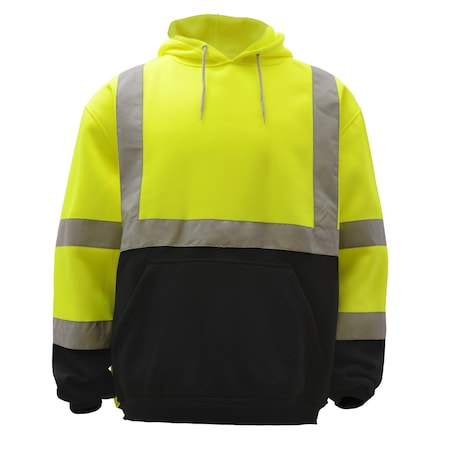 Hi-Vis Short Sleeve Safety Shirt, 100% Polyester Birdseye, Lime, M MPN:5501-MD