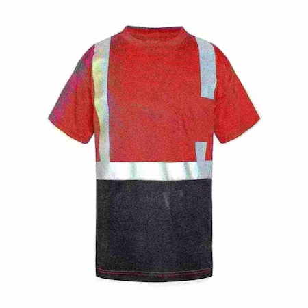 Hi-Vis Short Sleeve Safety Shirt, 100% Polyester Birdseye, Lime, XL MPN:5501-XL