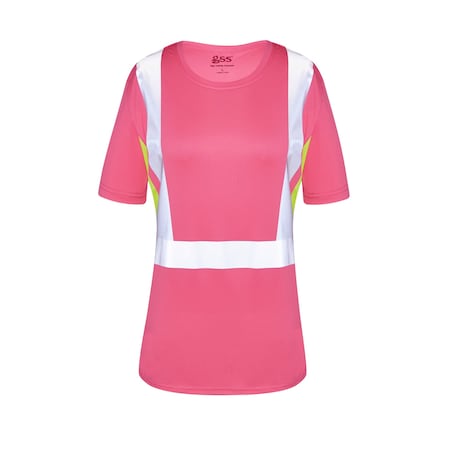 Hi-Vis Long Sleeve Safety Shirt, 100% Polyester Birdseye, Lime, 2XL MPN:5503-2XL