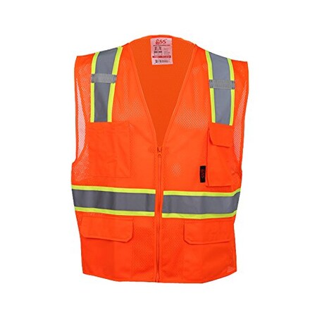 Hi-Vis Lightweight Rip Stop Button Front Shirt, 96% Polyester/4% Spandex, Lime, 4XL MPN:7505-4XL