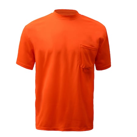Hi-Vis Lightweight Rip Stop Button Front Shirt, 96% Polyester/4% Spandex, Lime, M MPN:7505-MD