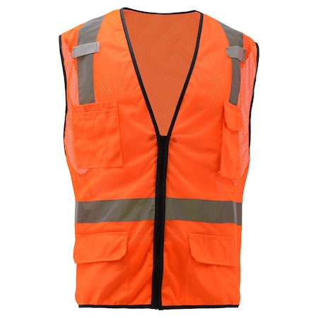 Non-ANSI Lightweight Rip Stop Button Front Shirt, 96% Polyester/4% Spandex, Lime, XL MPN:7507-XL