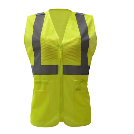 Hi-Vis Vest, Class 3 Lime, 2XL/3XL MPN:7803-2XL/3XL