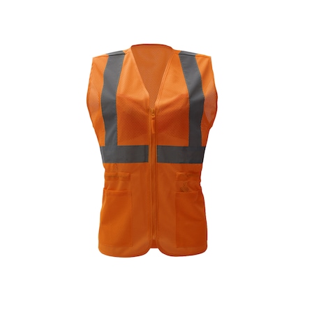 Hi-Vis Vest, Class 3 Orange, 2XL/3XL MPN:7804-2XL/3XL