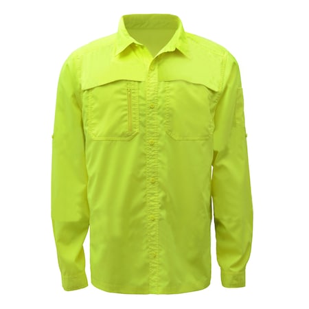 Hi-Vis Bomber Jacket, PU Coated Shell, Class 3 Lime/Black, 4XL MPN:8001-4XL