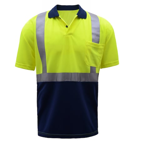 Hi-Vis Bomber Jacket, PU Coated Shell, Class 3 Orange/Black, S/M MPN:8002-SM