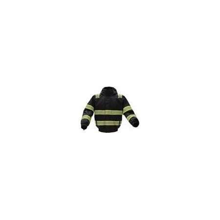 3-in-1 Winter Bomber Jacket, 300D Rip Stop Polyester, Black, XL MPN:8513-XL