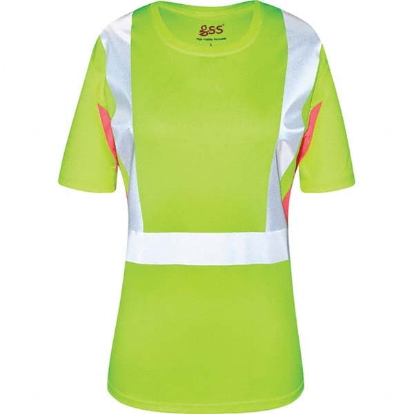 Work Shirt: High-Visibility, 3X-Large, Polyester, Lime, Pink & Silver MPN:5125-3XL