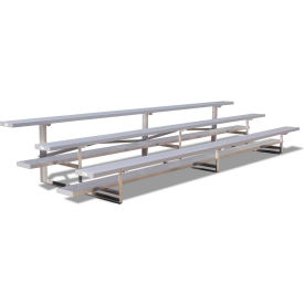 Standard Series 3 Row Aluminum Bleacher 9' Long Single Footboard NB-0309ASTD