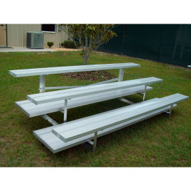 Preferred Series 3 Row Aluminum Bleacher 12' Long Double Footboard NB-0312APRF