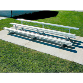 Standard Series 3 Row Aluminum Bleacher 15' Long Single Footboard NB-0315ASTD