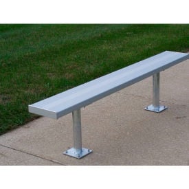 12' Aluminum Team Bench Backless Surface Mount BE-PE01200