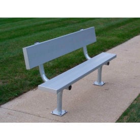 21' Aluminum Team Bench w/ Back Surface Mount BE-PH02100