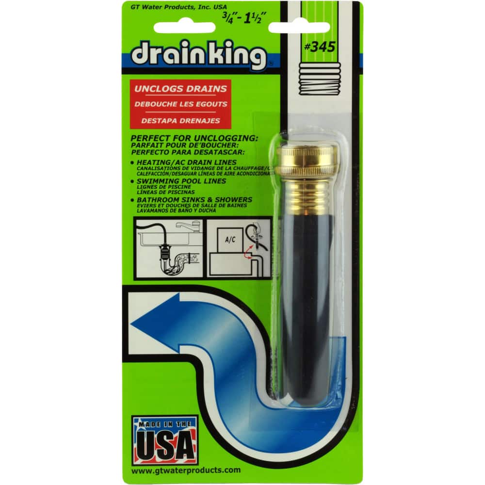 Drain Cleaning Accessories, Type: Drain Cleaner , For Use With: Bathtub and Shower Drains, Sink Drains MPN:501