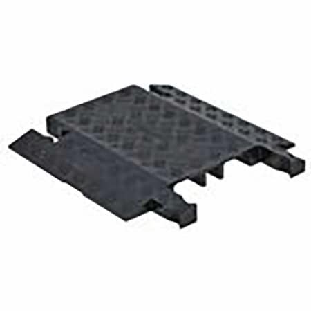 Cable Protector, 1-7/8 in H, 1-1/2 ft L, 19-3/4 in W, 1 Channel, Polyurethane, Black MPN:GD3-DO-B
