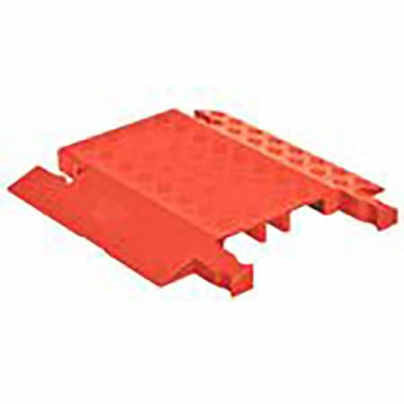 Cable Protector, 1-7/8 in H, 1-1/2 ft L, 19-3/4 in W, 3 Channel, Polyurethane, Orange MPN:GD3-DO-O